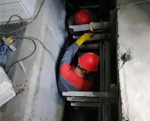 彭市镇电缆沟堵漏